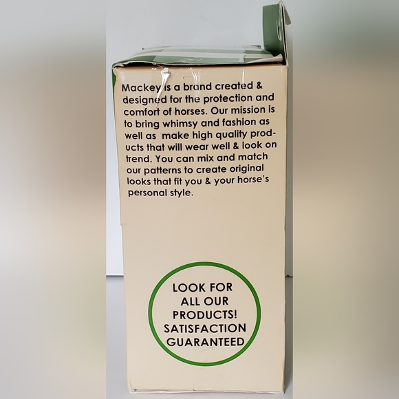 Mackey Bee Mine Fly Mask for Horses w/Fleece Binding Protection - Size XL - New - Picture 2 of 5